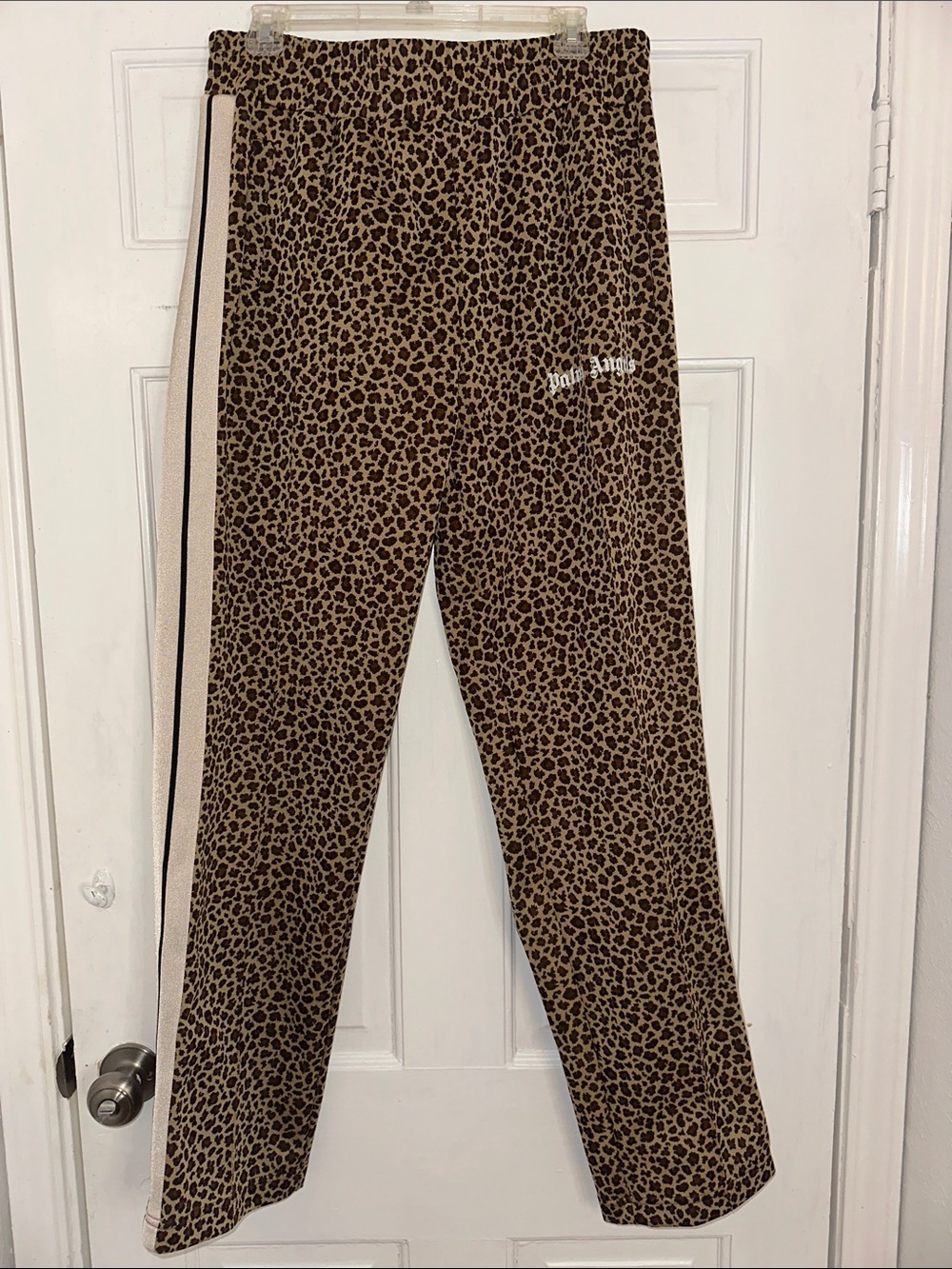 Palm Angels Leopardo Print track pants